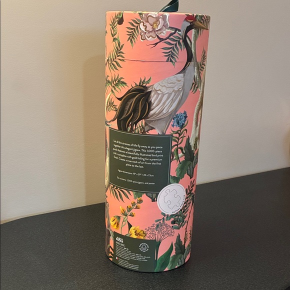 Professor Puzzle Feathered Friends Jigsaw; 1000 pc; Gold Foil Accents; 19" x 29" - Picture 2 of 6